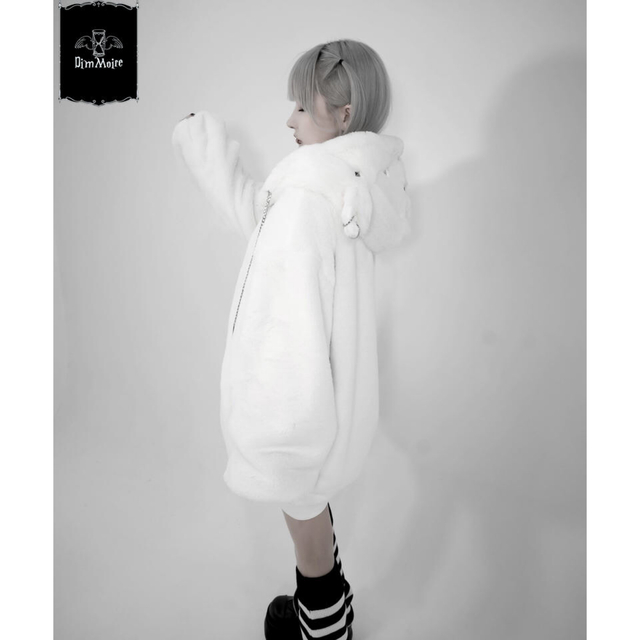 DimMoire クラッシュパーカー 白-