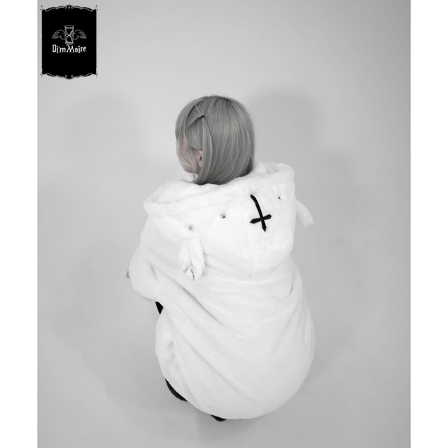 DimMoire ディムモアール BABY SHEEP ファー パーカー 白 パーカー DimMoire ディムモアール BABY SHEEP ファー パーカー 白 パーカー