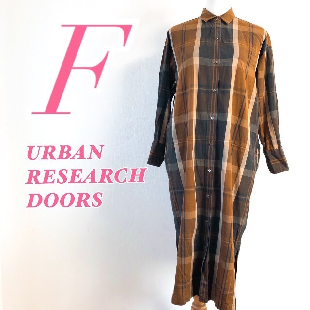 URBAN RESEARCH DOORS(アーバンリサーチドアーズ)のURBAN RESEARCH DOORSアーバンリサーチドアーズ シャツワンピ レディースのワンピース(ロングワンピース/マキシワンピース)の商品写真