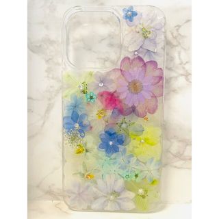 全機種対応 iPhoneケース 押し花ケース 押し花 ケース 花 Android(iPhoneケース)