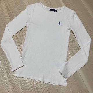 ポロラルフローレン(POLO RALPH LAUREN)のPOLO ラルフローレン🤍ホワイトロングTシャツ XSサイズ(Tシャツ(長袖/七分))