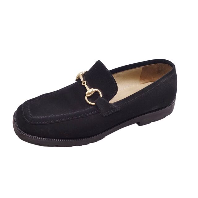 Vintage グッチ GUCCI ローファー モカシン ホースビット スウェード