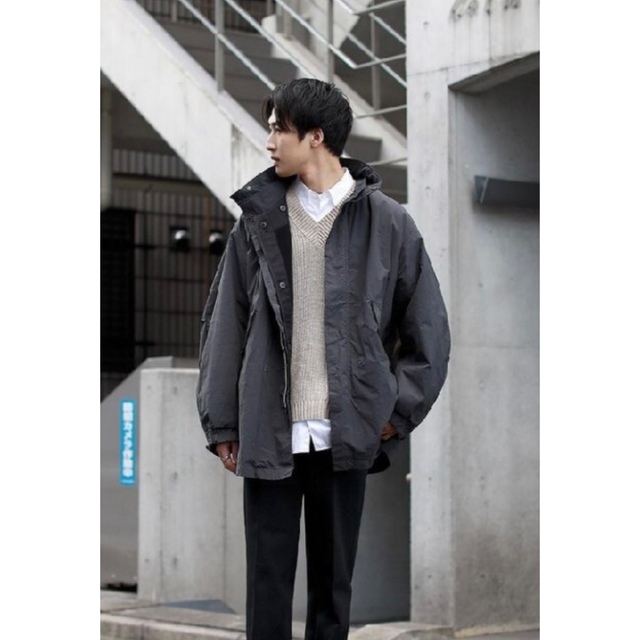 ATON(エイトン)のATON 22aw AIR VENTILE ショートモッズコート 新品未使用品 メンズのジャケット/アウター(モッズコート)の商品写真