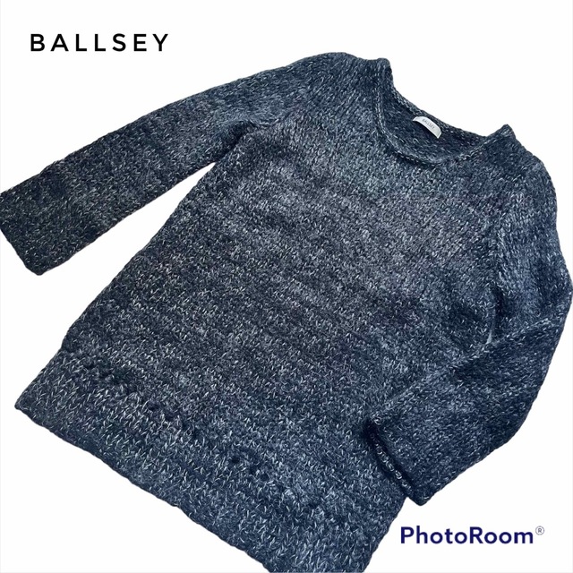 Ballsey(ボールジィ)のBALLSEY｜ボールジィ　モヘア混ロールネックニット　セーター　グレー　38 レディースのトップス(ニット/セーター)の商品写真