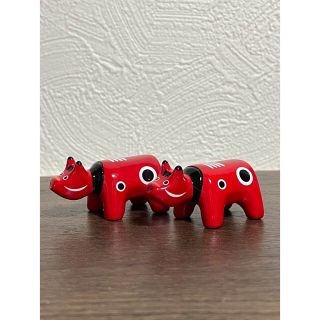 赤べこ　箸置き　2個セット(カトラリー/箸)