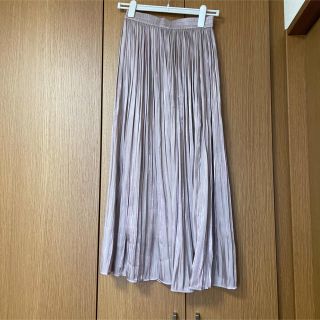 フリークスストア　プリーツスカート　くすみピンクシルバー