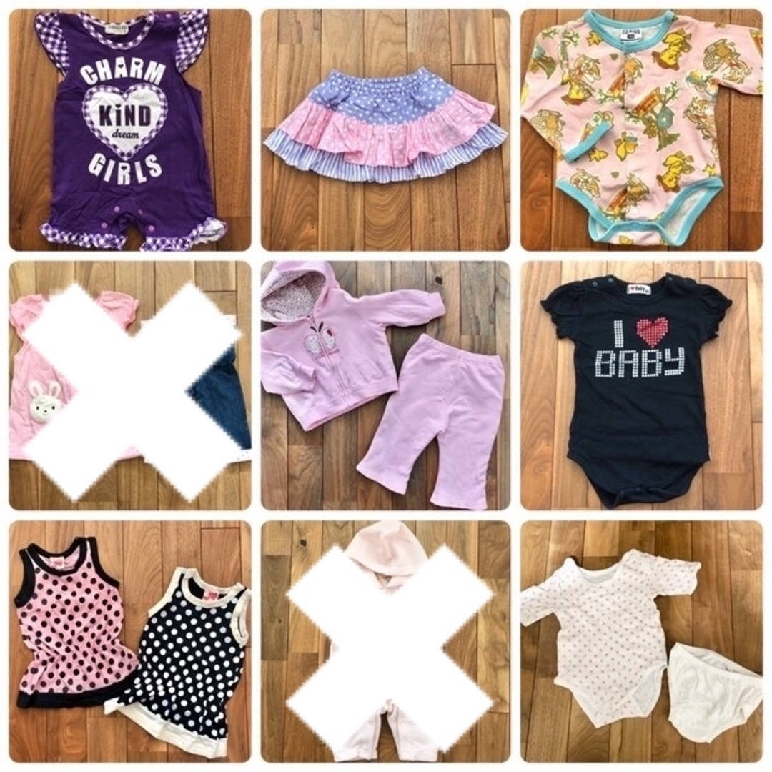 F.O.KIDS(エフオーキッズ)のベビー 子供服 70 まとめ売り 女の子 赤ちゃん 春夏 キッズ/ベビー/マタニティのキッズ/ベビー/マタニティ その他(その他)の商品写真