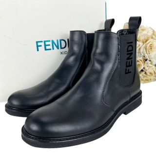 フェンディ(FENDI)の☆美品☆フェンディ サイドゴアブーツ 25cm レザー レディース キッズ(ブーツ)