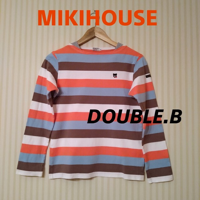 DOUBLE.B(ダブルビー)のDOUBLE.B☆マルチボーダー•カットソー キッズ/ベビー/マタニティのキッズ服男の子用(90cm~)(Tシャツ/カットソー)の商品写真