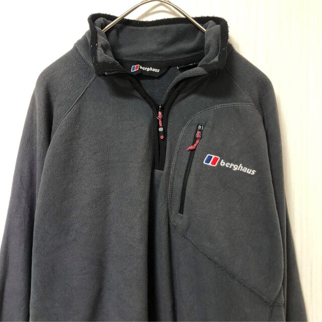 berghaus - バーグハウス ハーフジップフリースワンポイントロゴ berghaus - バーグハウス ハーフジップフリースワンポイントロゴ