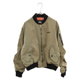 ステューシー(STUSSY)のSTUSSY ステューシー LAGUNA BEACH MA-1 フライトジャケット ブルゾン グレー レディース(その他)