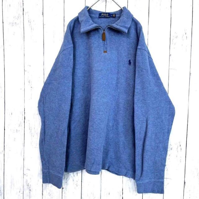 ラルフローレン☆ハーフジップ 2XL 胸元刺繍ロゴワンポイント - 通販