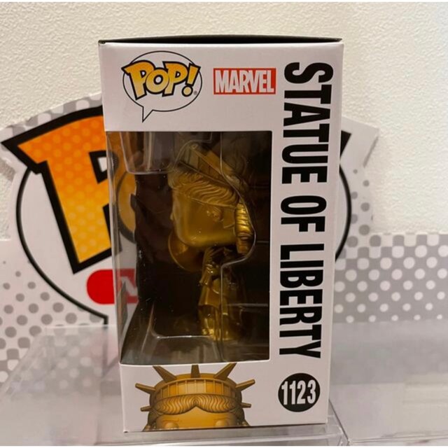 MARVEL(マーベル)のレアNYコミコン2022FUNKO POP! スパイダーマン　NWH 自由の女神 エンタメ/ホビーのフィギュア(SF/ファンタジー/ホラー)の商品写真