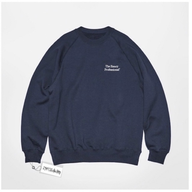 ennoy エンノイとスタイリスト私物 CREW SWEAT NAVY Lサイズ