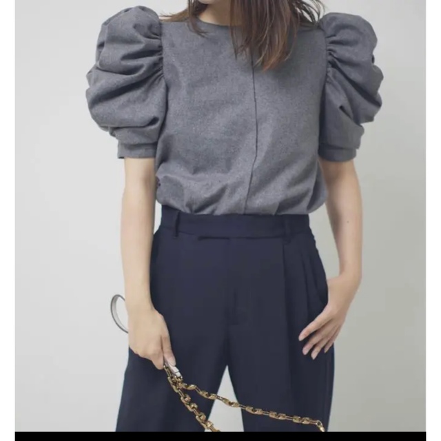 ポイント2倍 専用⭐️riko tokyo 綿菓子ブラウスグレー新品未使用