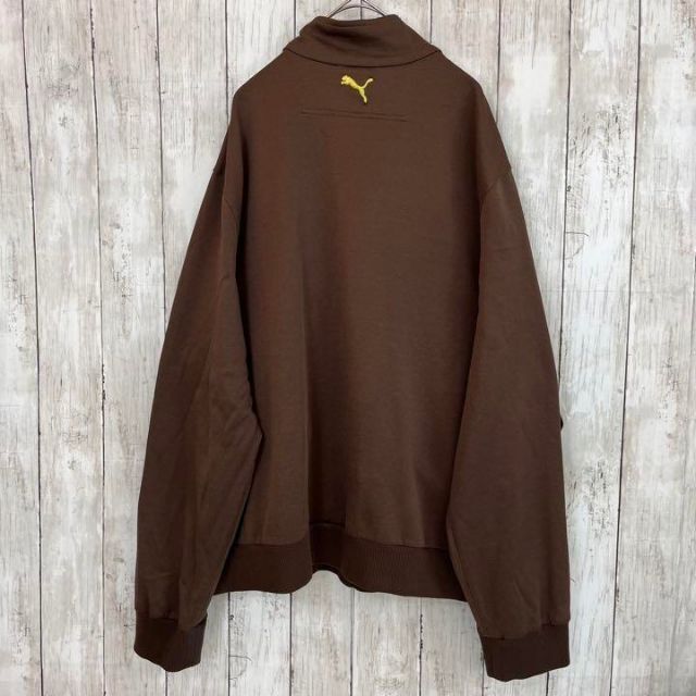 PUMA(プーマ)のPUMA プーマ　ゆるだぼオーバーサイズ XL トラックジャケットジャージ　茶色 メンズのトップス(ジャージ)の商品写真