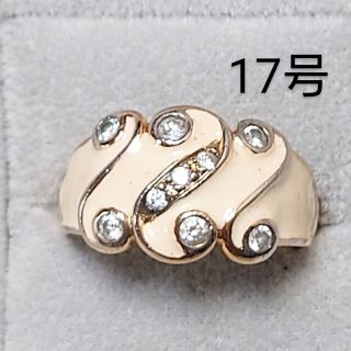 ショップチャンネル CZ&エナメルリング  17号(リング(指輪))