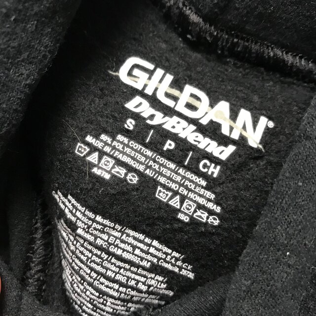 GILDAN   希少ギルダン gildan スウェット パーカー S 黒 輸入古着