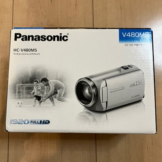 パナソニック(Panasonic)のPanasonic デジタルハイビジョン ビデオカメラ HC-V480MS-W(ビデオカメラ)