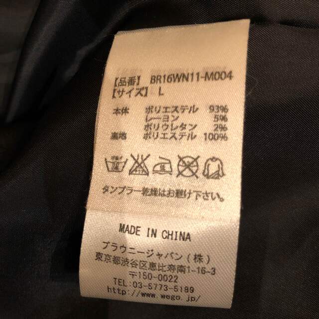 WEGO(ウィゴー)の未使用　WEGO BROWNY のコート メンズのジャケット/アウター(チェスターコート)の商品写真