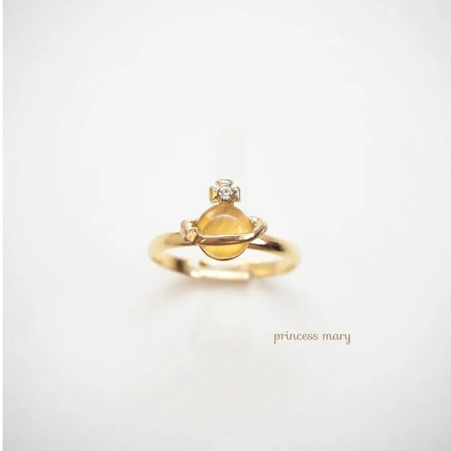 数量限定》イエローオーカー♡土星リング レディースのアクセサリー(リング(指輪))の商品写真