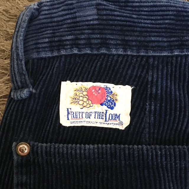 Ron Herman(ロンハーマン)の希少 90'sFRUIT OF THE LOOM NAVY コーデュロイパンツ レディースのパンツ(デニム/ジーンズ)の商品写真