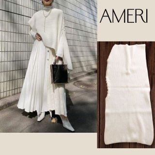 アメリヴィンテージ(Ameri VINTAGE)のアメリ AMERI ワンピ 4WAY MUFFLER LAYERED KNIT(ロングワンピース/マキシワンピース)