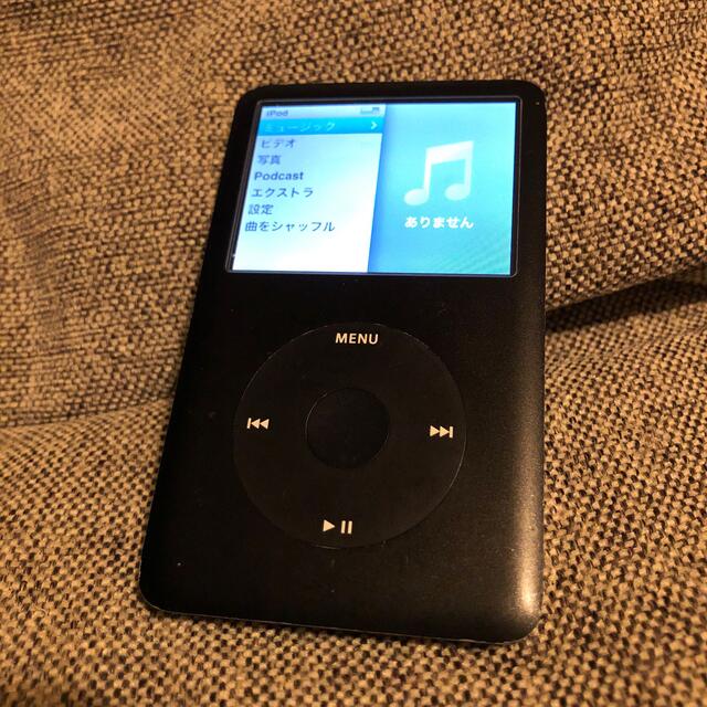 iPod(アイポッド)のiPod Classic 80GB ブラック A1238 Apple スマホ/家電/カメラのオーディオ機器(ポータブルプレーヤー)の商品写真