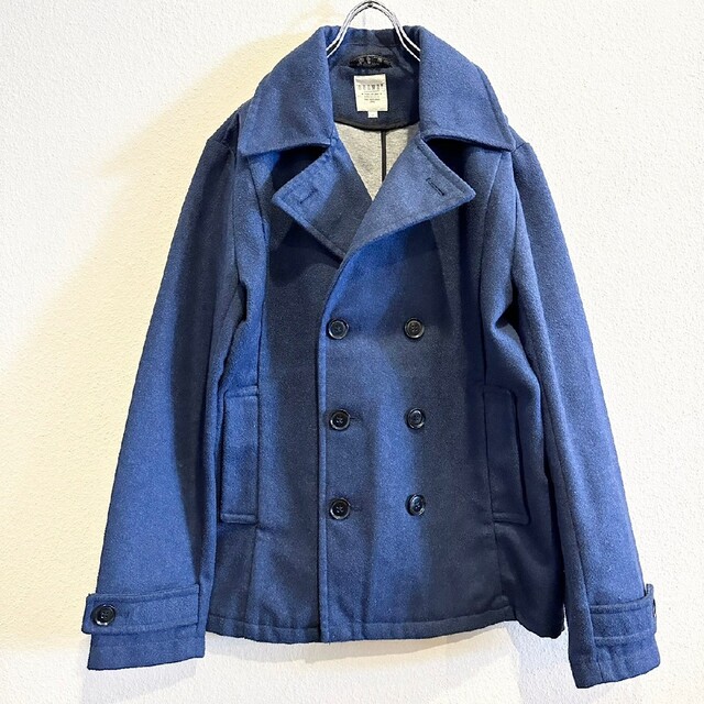 BROWNY(ブラウニー)のBROWNY　ブラウニー　ピーコート Pコート ブルー メンズのジャケット/アウター(ピーコート)の商品写真