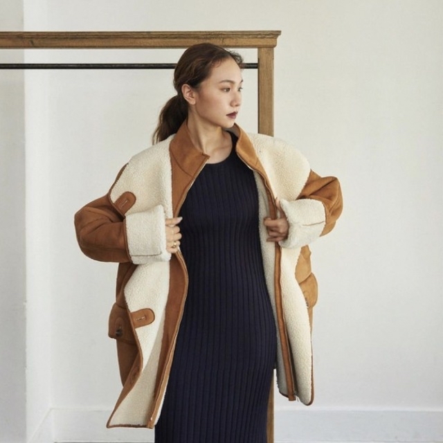 RANDEBOO ロングコート ボア SEIKA さん Randebooボアアウター（楽天最安値に挑戦 ロングコート RANDEBOO