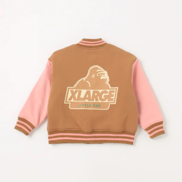 ポリエステル100%中わた【最終値下げ】XLARGE KIDS スタジャン ブラウン 100