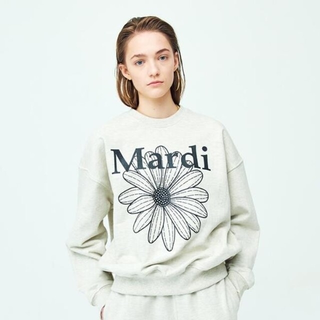 Mardi Mercredi マルディメクルディ刺繍スウェット - トレーナー Mardi Mercredi マルディメクルディ刺繍スウェット - トレーナー