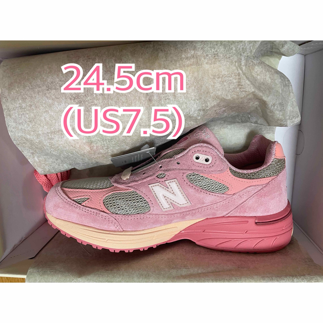 New Balance(ニューバランス)のジョー・フレッシュグッズ ×ニューバランス 993 ピンク WR993JH1 レディースの靴/シューズ(スニーカー)の商品写真