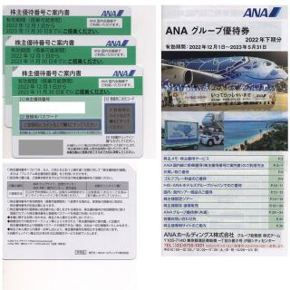 エーエヌエー(ゼンニッポンクウユ)(ANA(全日本空輸))のANA 株主優待券 3枚 / グループ優待券 1冊(その他)