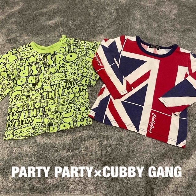 PARTYPARTY(パーティーパーティー)のロンＴ2着セット キッズ/ベビー/マタニティのキッズ服男の子用(90cm~)(Tシャツ/カットソー)の商品写真