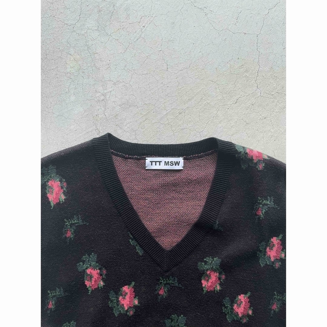 ttt_msw flower knit vest 20aw