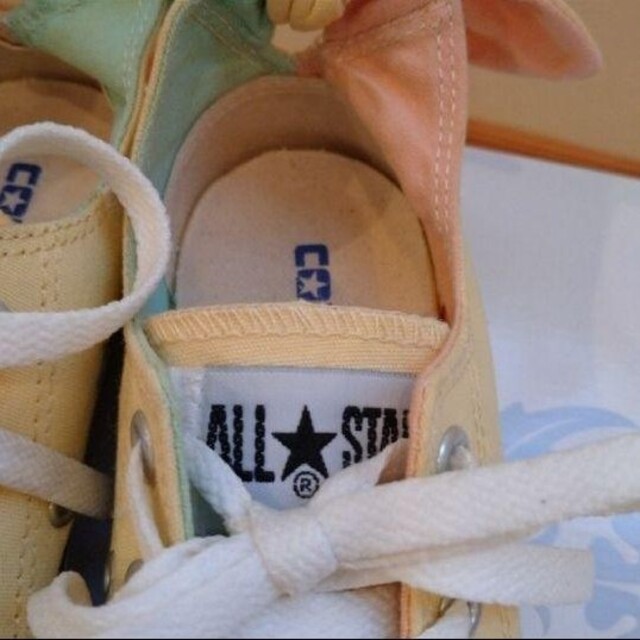 CONVERSE(コンバース)の♥️人気♥️【CONVERSE ALLstar】３ イエロー リボン レディースの靴/シューズ(スニーカー)の商品写真
