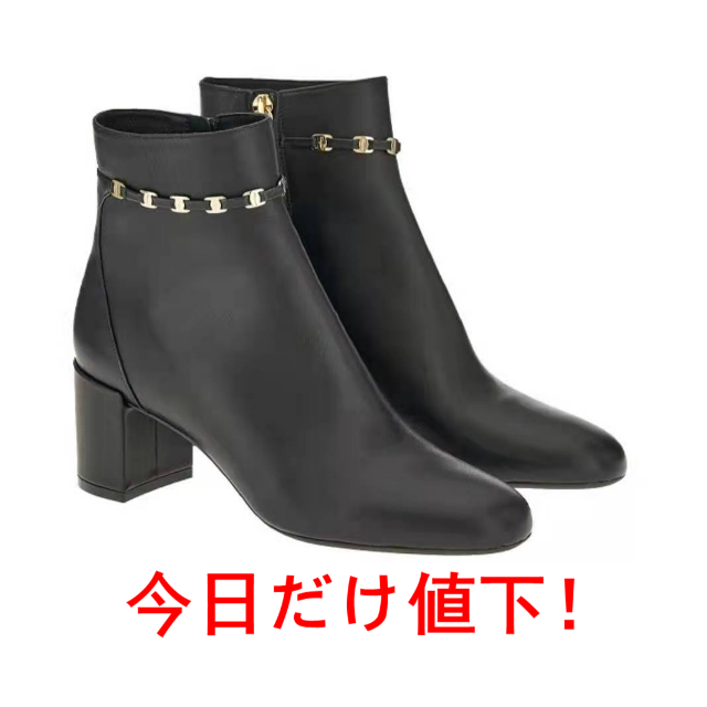 フェラガモferragamoショートブーツ 38 レディース 靴/シューズ ...