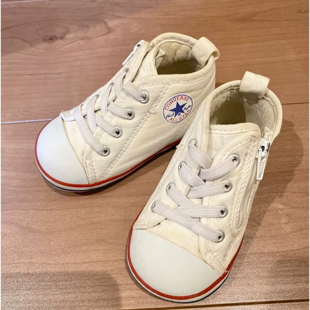 CONVERSE(コンバース)のコンバース ALL STAR キッズ　13㎝　ホワイト キッズ/ベビー/マタニティのベビー靴/シューズ(~14cm)(スニーカー)の商品写真