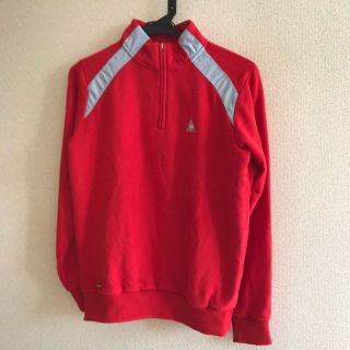 ルコックスポルティフ(le coq sportif)のLecoq　ルコック　スポーツブランド　ジャージ　Mサイズ　赤色(ジャージ)