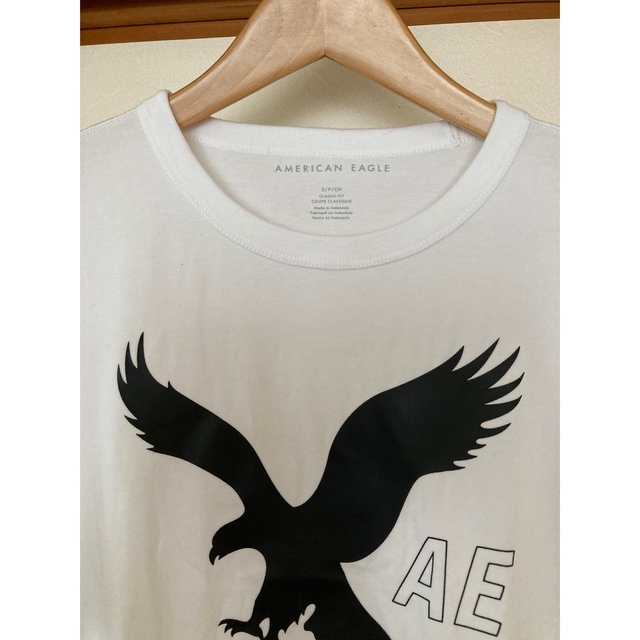 American Eagle(アメリカンイーグル)の美品です！AMERICAN EAGLE ビッグロゴ　コットンTシャツ　USサイズ メンズのトップス(Tシャツ/カットソー(半袖/袖なし))の商品写真