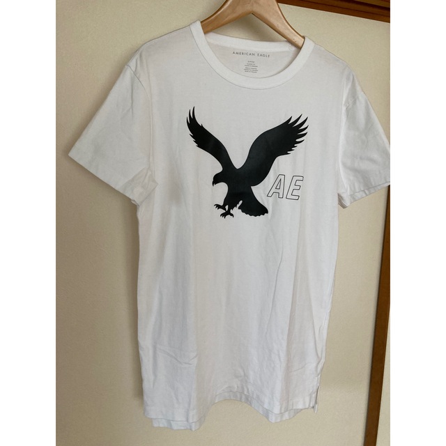 American Eagle(アメリカンイーグル)の美品です！AMERICAN EAGLE ビッグロゴ　コットンTシャツ　USサイズ メンズのトップス(Tシャツ/カットソー(半袖/袖なし))の商品写真