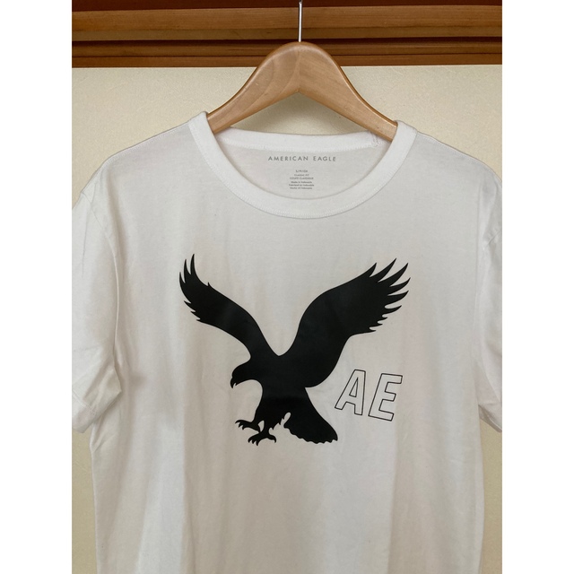 American Eagle(アメリカンイーグル)の美品です！AMERICAN EAGLE ビッグロゴ　コットンTシャツ　USサイズ メンズのトップス(Tシャツ/カットソー(半袖/袖なし))の商品写真