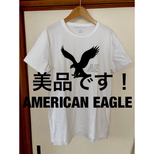 美品です！AMERICAN EAGLE ビッグロゴ　コットンTシャツ　USサイズ | フリマアプリ ラクマ