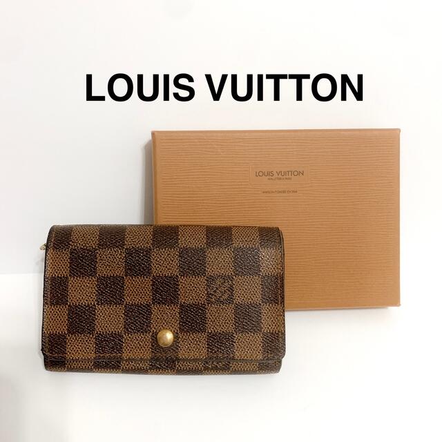 【箱付き美品】ルイヴィトン LOUIS VUITTON ダミエ 長財布 かぶせ | フリマアプリ ラクマ