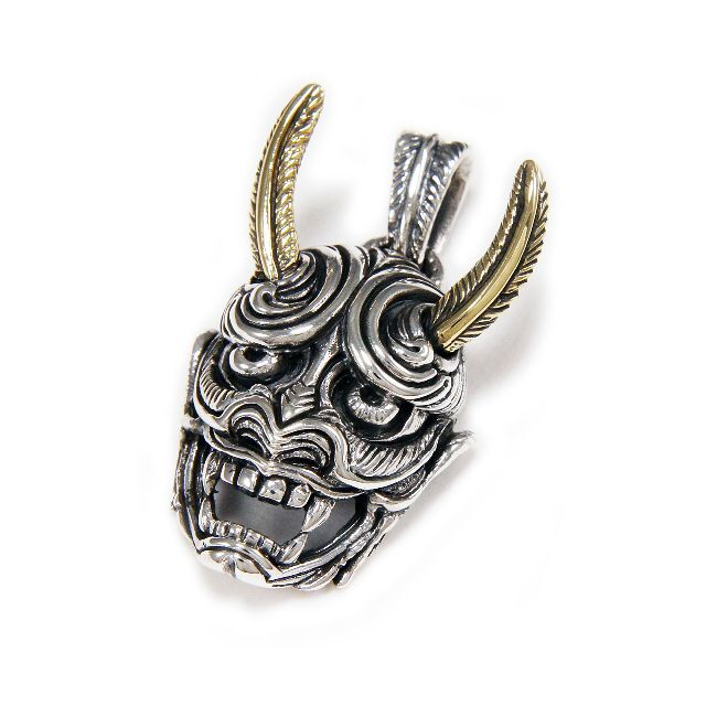 般若 鬼 HANNYA 真鍮 925シルバー ペンダントTAN-072-
