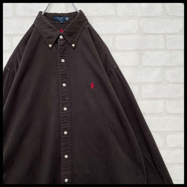 入手困難】ポロラルフローレン 90s 刺繍タグ BD 長袖シャツ 大きめ