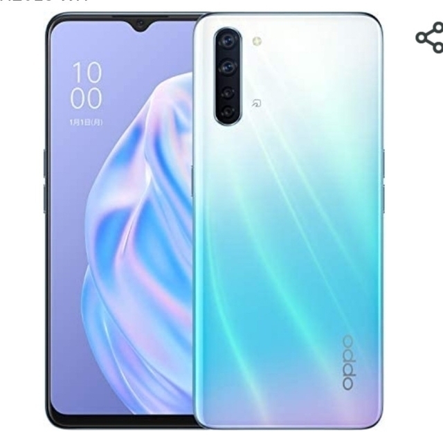 OPPO(オッポ)の※値下げ【新品未開封おまけ付】OPPO Reno3A スマホ/家電/カメラのスマートフォン/携帯電話(スマートフォン本体)の商品写真