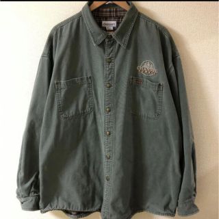 カーハート(carhartt)のcarharrt 企業ロゴ シャツジャケット　2XL(ミリタリージャケット)