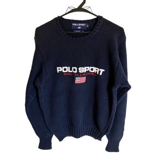 ラルフローレン(Ralph Lauren)の【Ralph Lauren】ラルフローレン　ニット　ネイビー　Mサイズ(ニット/セーター)